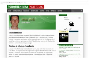 Anjos do Futsal no Portal Forquilhinha - 18/04/2015