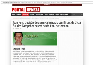 Anjos do Futsal no Portal Veneza - 23/04/2015