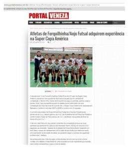 Anjos do Futsal no Portal Veneza - 03/08/2015
