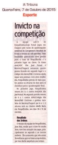 Anjos do Futsal no Jornal A Tribuna - 07/10/2015