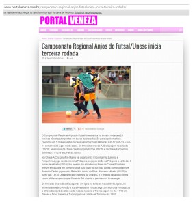 Anjos do Futsal no Portal Veneza - 08/10/2015